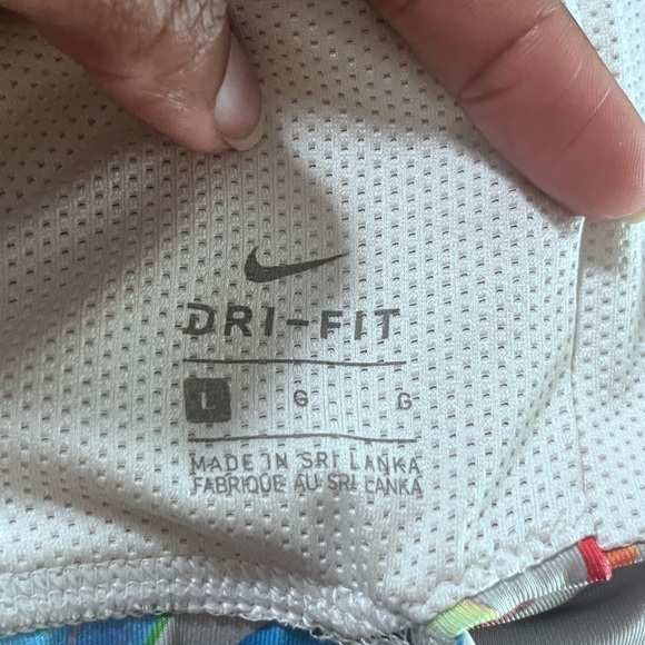 Nike Dri-Fit Criss/Cross Back Sports Bra - Floral - Large - Picture 6 of 8